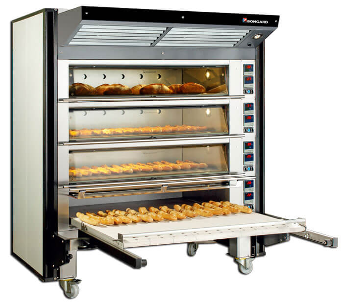 Integrated lifter for modular oven Soleo