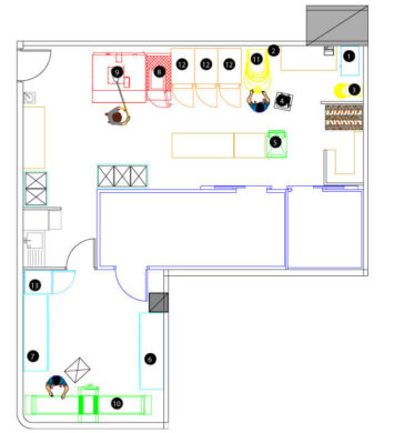 Baking area of 50 m²